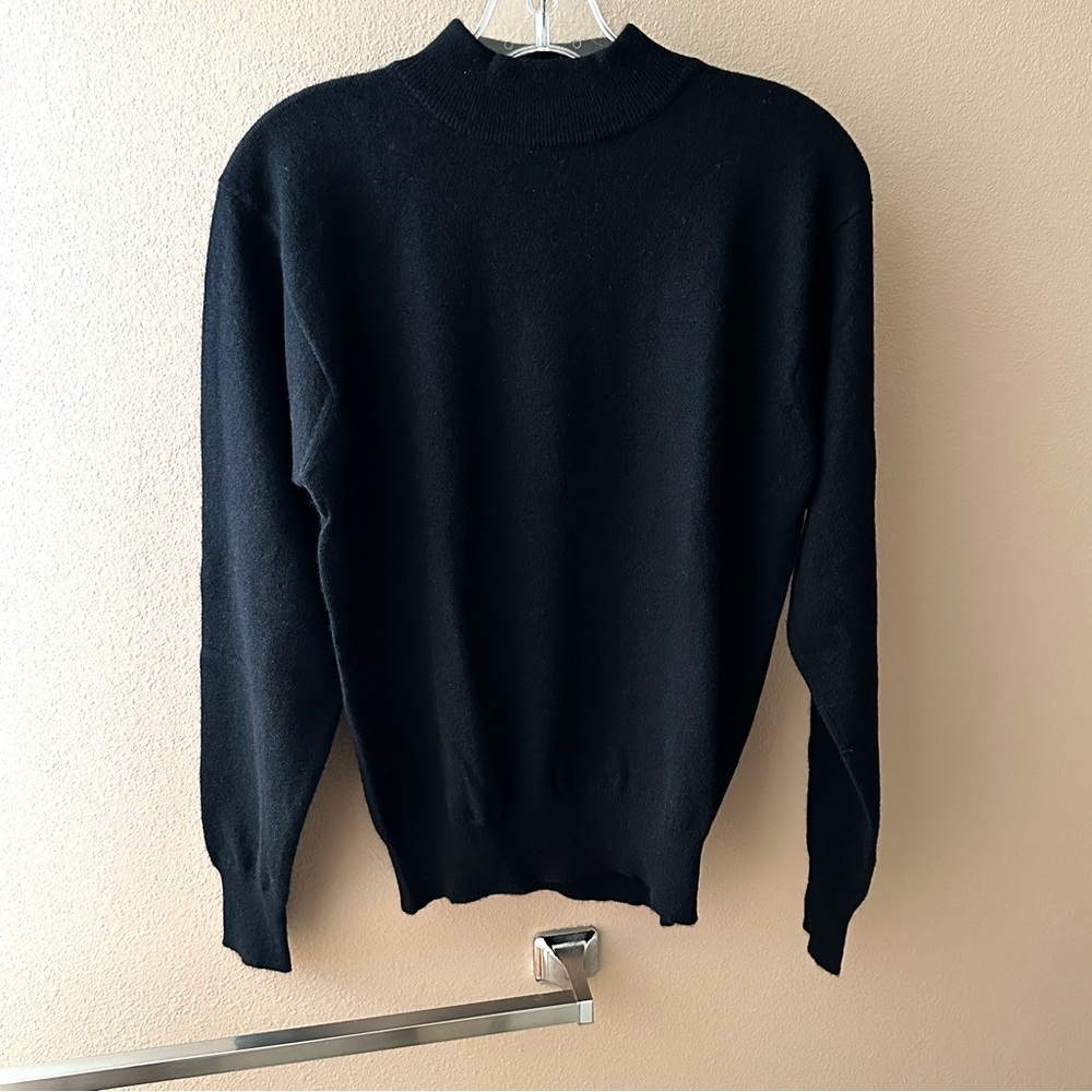 Classic Black Turtleneck Sweater
